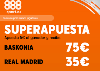 888sport superapuesta acb Baskonia vs Real Madrid 3 noviembre 2019