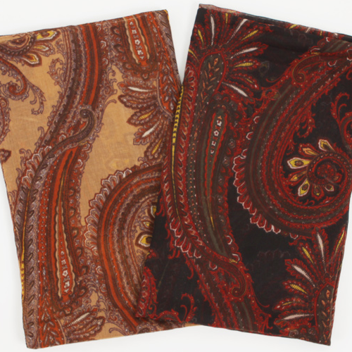 Korean Autumn Paisley Scarf