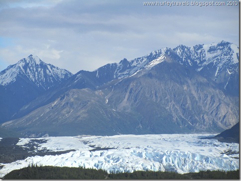 Matanuska Glacier, from the viewing area on the Glenn Highway