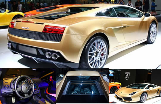 Gold Lamborghini Gallardo LP560-4