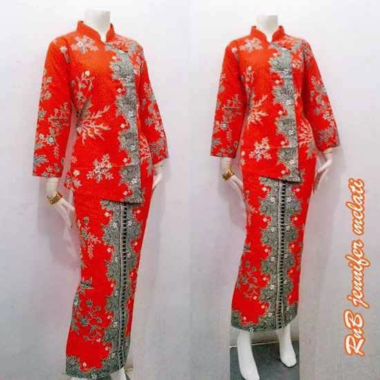  Baju Seragam Batik Kerja Setelan Rok Blus Busana Baju 