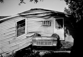 A damaged house in the Ninth Ward of New Orleans after Hurricane Katrina hit the city in 2005.