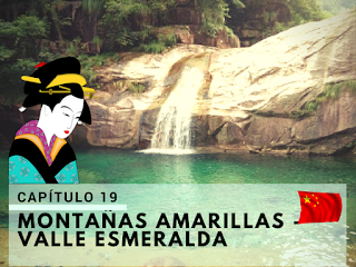 visitando las montañas amarillas y el valle esmeralda