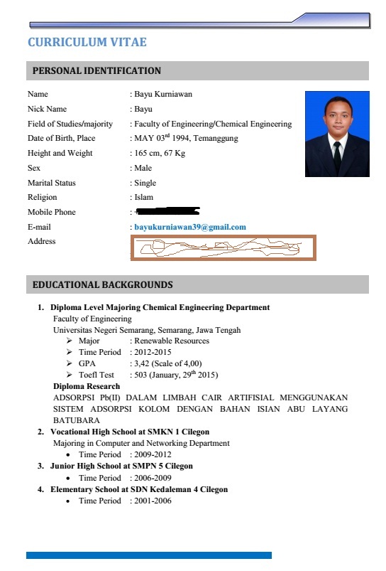 Tips Dalam Menulis CV (Curriculum Vitae) - WOWCANG