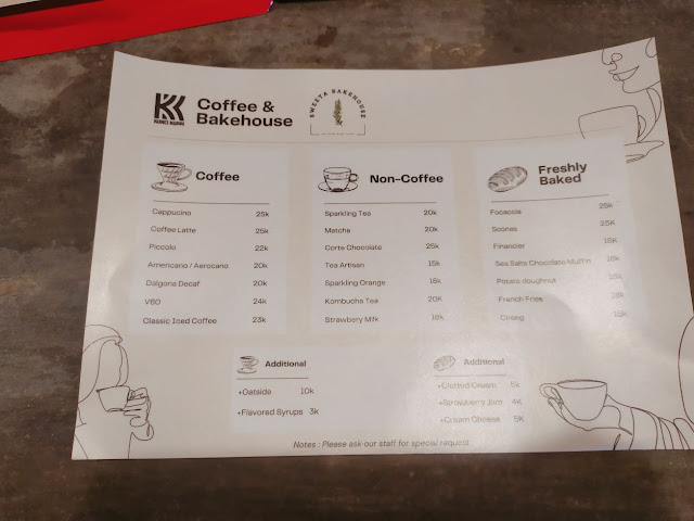 menu cafe kunci kuppi banyuwangi