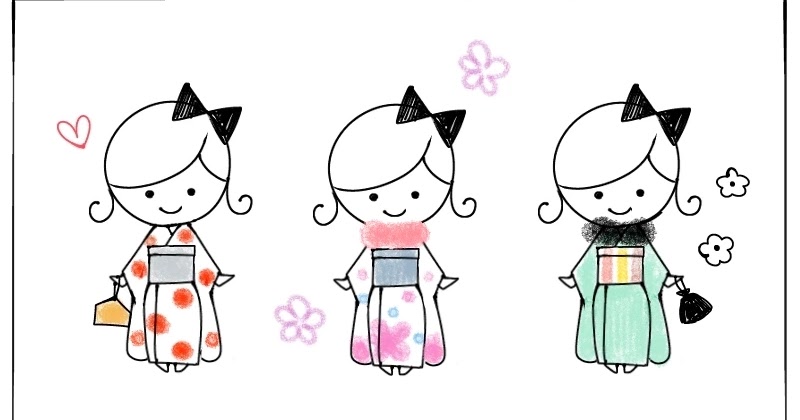 簡単な振袖の女の子のイラストの描き方 遠北ほのかのイラストサイト 簡単な振袖の女の子のイラストの描き方 遠北ほのかのイラストサイト