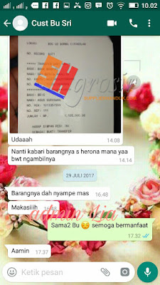 TESTIMONI SH GROSIR - ADMIN LIA