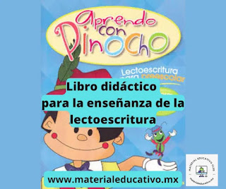 Aprendo con Pinocho es un libro didáctico para la enseñanza de la lectoescritura