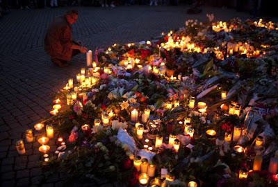 commemorate the victims of Oslo bombing/shooting