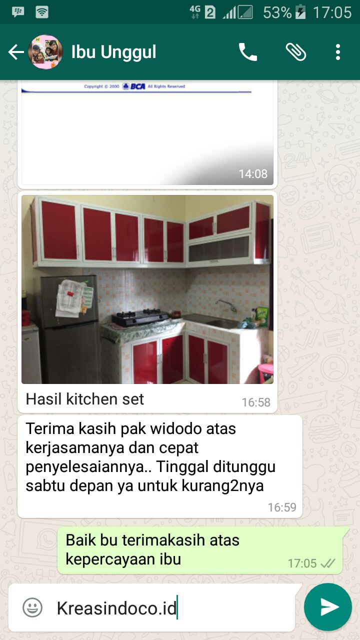 Pemasangan Kitchen Set Aluminium ACP di Perumahan Studio Alam Indah Depok