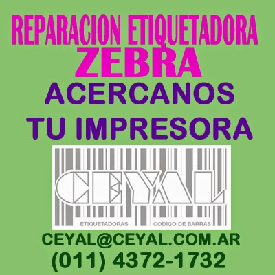 REPARACION ETIQUETADORA ZEBRA IMPRESORA