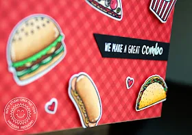 Sunny Studio Stamps: Fast Food Fun We Make A Great Combo Card by Vanessa Menhorn