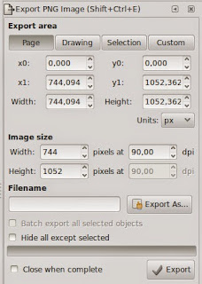 Cara export gambar Inkscape