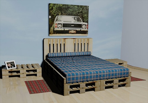 How to Arrange Pallet Beds For Dual Mattress - Pallet Furniture