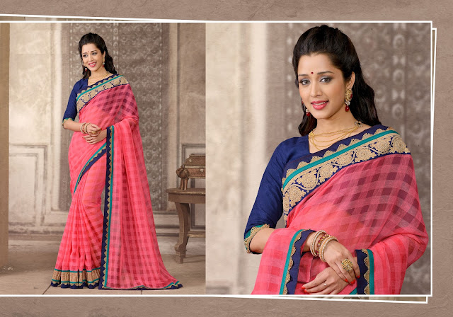 Pink Jacquard Designer Saree With Blouse