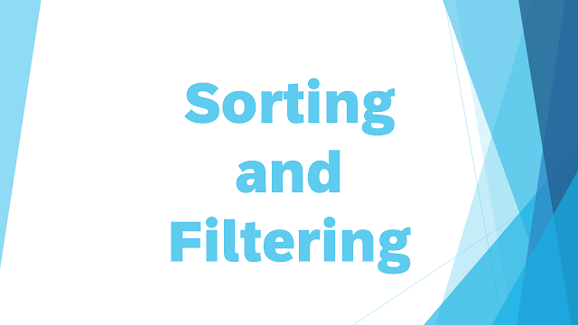 Sorting and Filtering