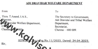 Tour Programme - To attend the Court Case in Madurai Highcourt and inspect the ADW Schools & Hostels at Madurai and Villupuram Districts.