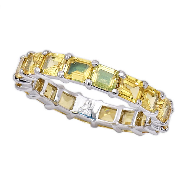 368ct Yellow Sapphire Women's Eternity Band