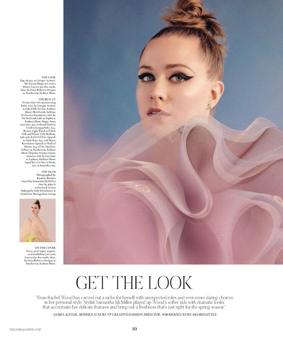 EVAN RACHEL WOOD in Vegas Magazine, March 2020