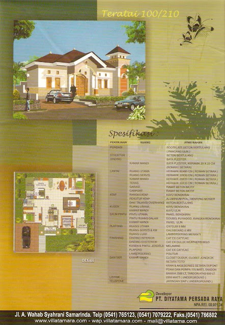 model rumah modern rumah type 100/210