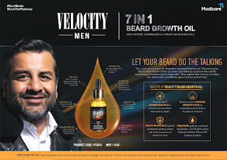  MODICARE VELOCITY MEN 7 IN 1 BEARD GROWTH OIL (30ML) - MRP Rs 340 