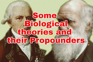 Some important biological theories and their propounders / discoverers