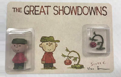 Gallery 1988 Exclusive The Great Showdowns “The Little Tree” Peanuts Charlie Brown Resin Figure Set by Scott C