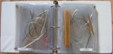 DIY needle storage binder