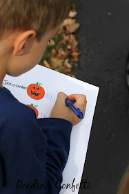 Make a simple tally mark scavenger hunt for your neighborhood this Halloween.