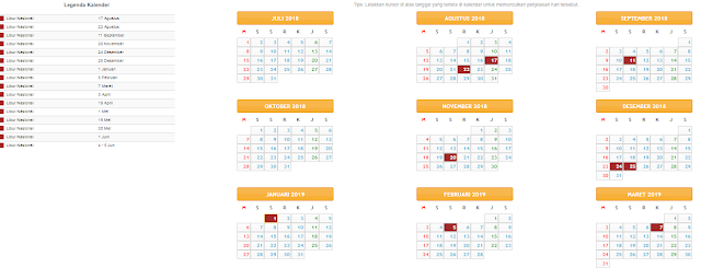 gambar kalender pendidikan 2018 sd, smp, sma