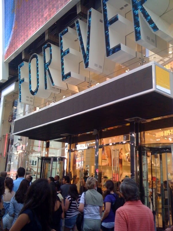 Forever 21 lights up Times Square