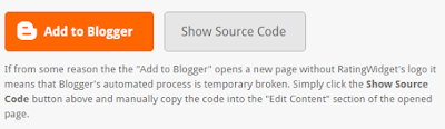 Rating widget source code
