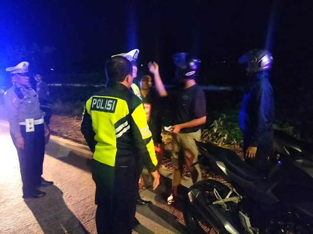 Polisi Tindak Tegas Pembalap Liar di Jalan Nasional Lamongan-Babat, Puluhan Motor Diamankan