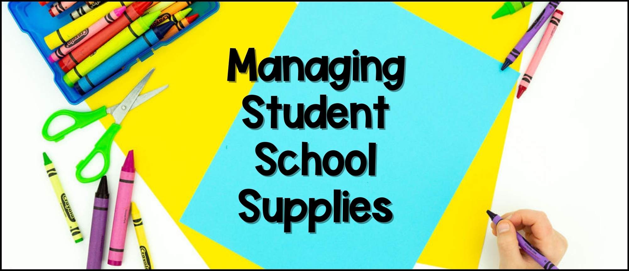 organize and mange school supplies