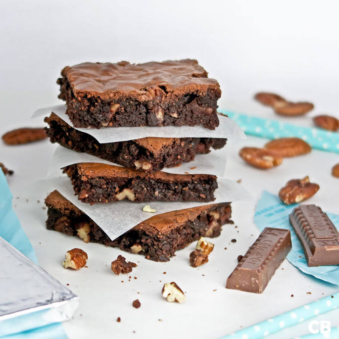 Recept Melkchocolade-brownies met pecannoten: fudgy en romig