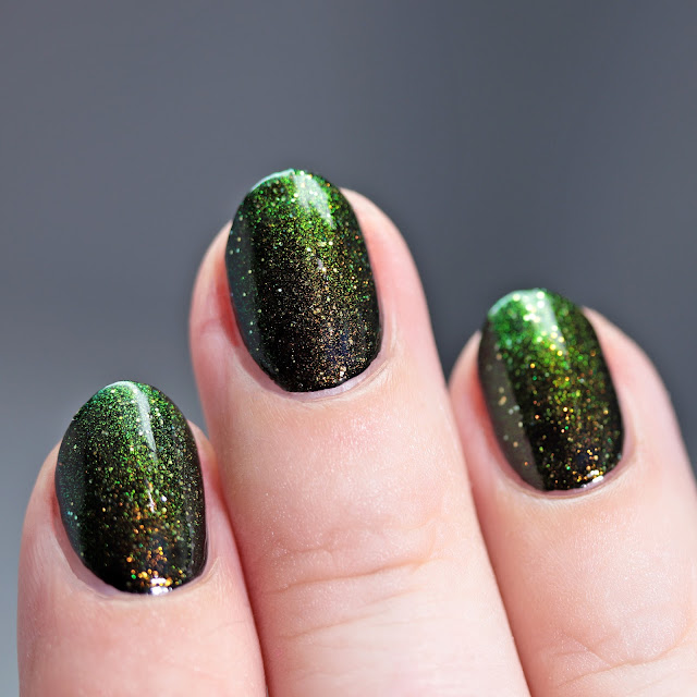 Starlight Polish Dragon Wishes over black