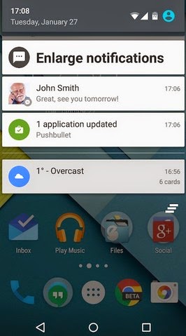 Big Notifications Launcher Android Terbaru