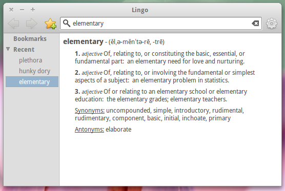 Lingo Dictionary App