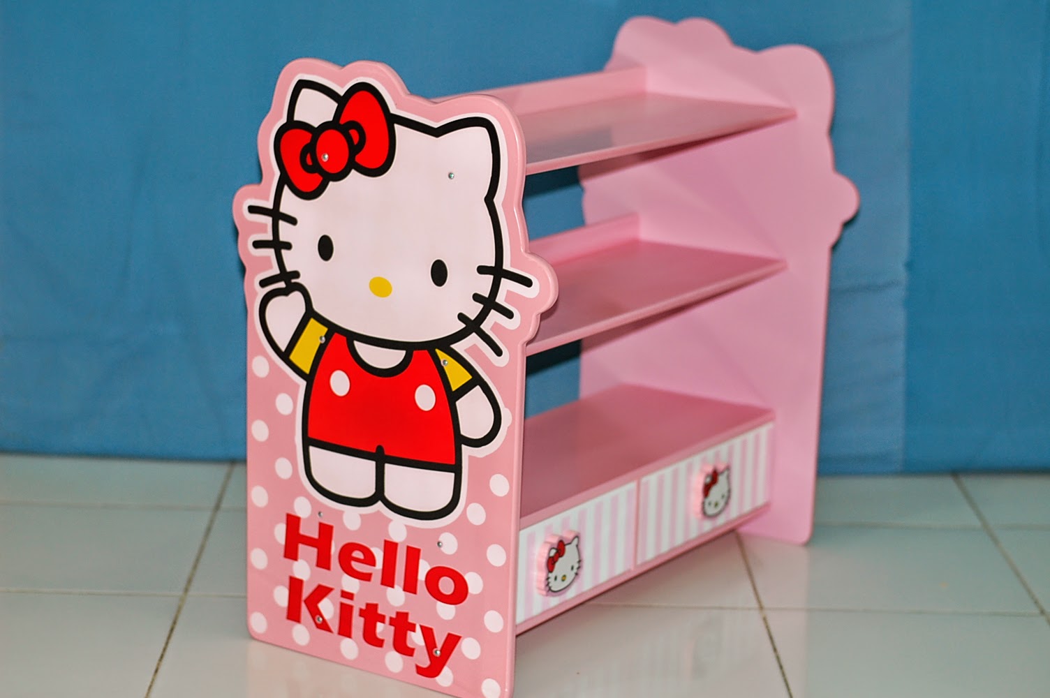 SIMPLE MEJA BELAJAR ANAK Rak  Sepatu Hello  Kitty 