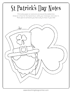 What a fun way to teach kids gratitude. Get them to fill out these fun St Patrick's Day Lucky Notes printable to send thank you cards, birthday wishes and more!