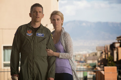 January Jones and Ethan Hawke in Good Kill