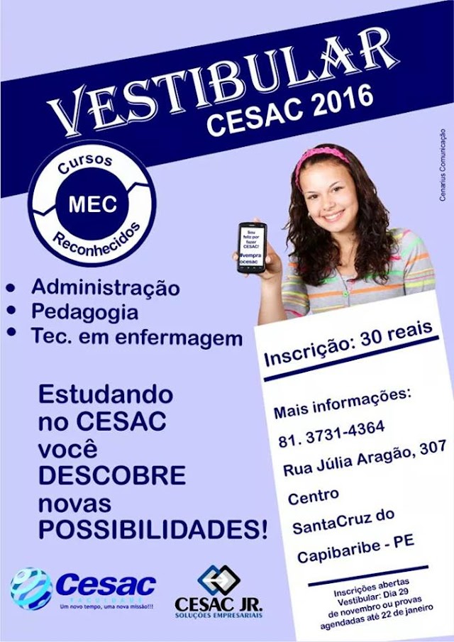 Vestibular Cesac 2016.1