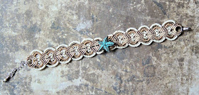 Starfish macrame bracelet by Sherri Stokey of Knot Just Macrame.