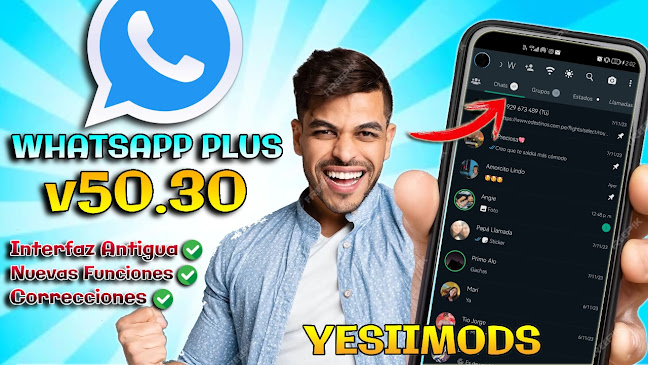 Cómo Descargar WhatsApp Plus YesiiMods v50.30 ultima versión Noviembre 2023