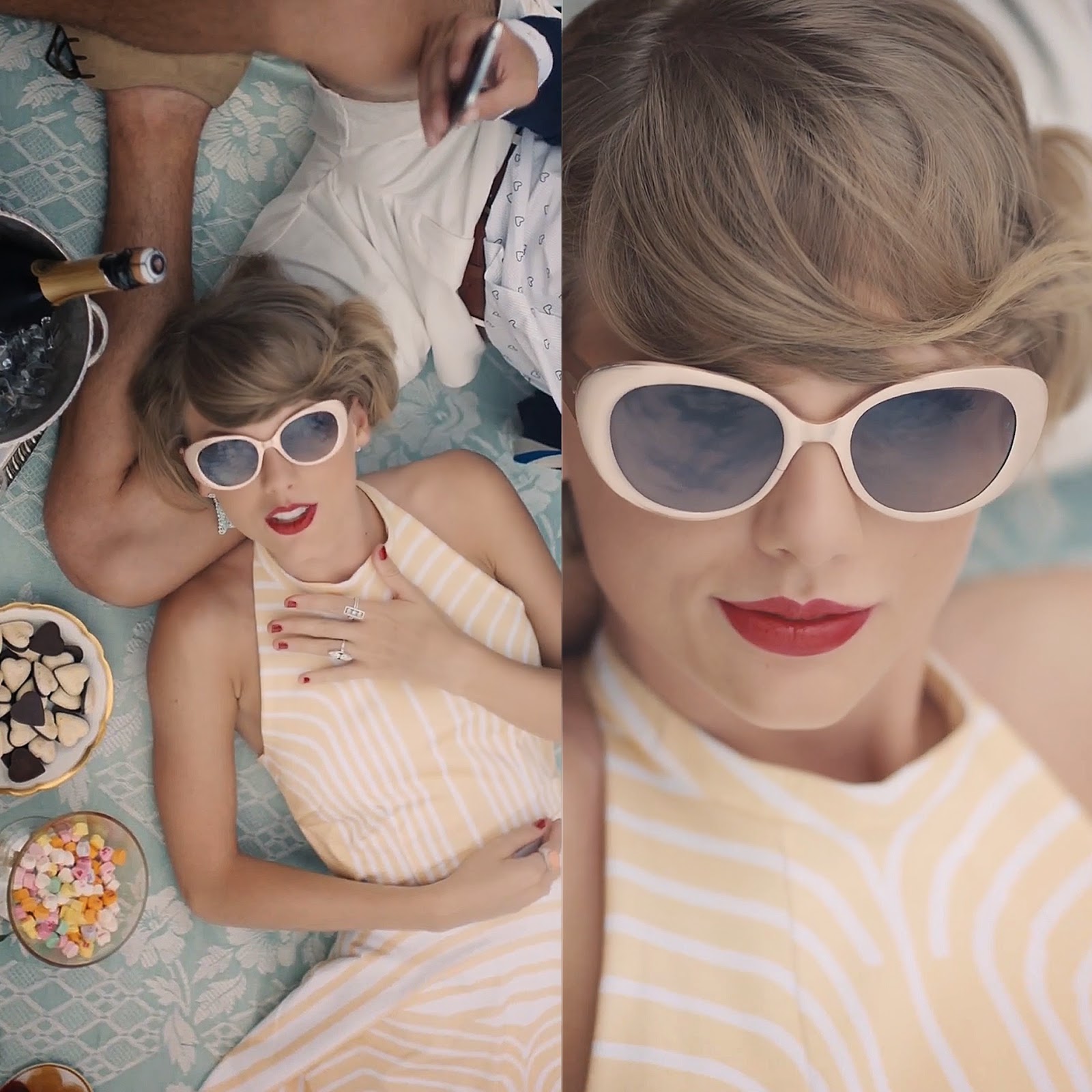 Frumpy To Funky Taylor Swift Wears Linda Farrow Sunglasses