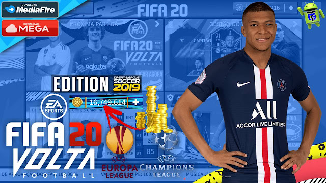 Download FIFA 20 Mod DLS 2020 Android Offline APK OBB Data Coins