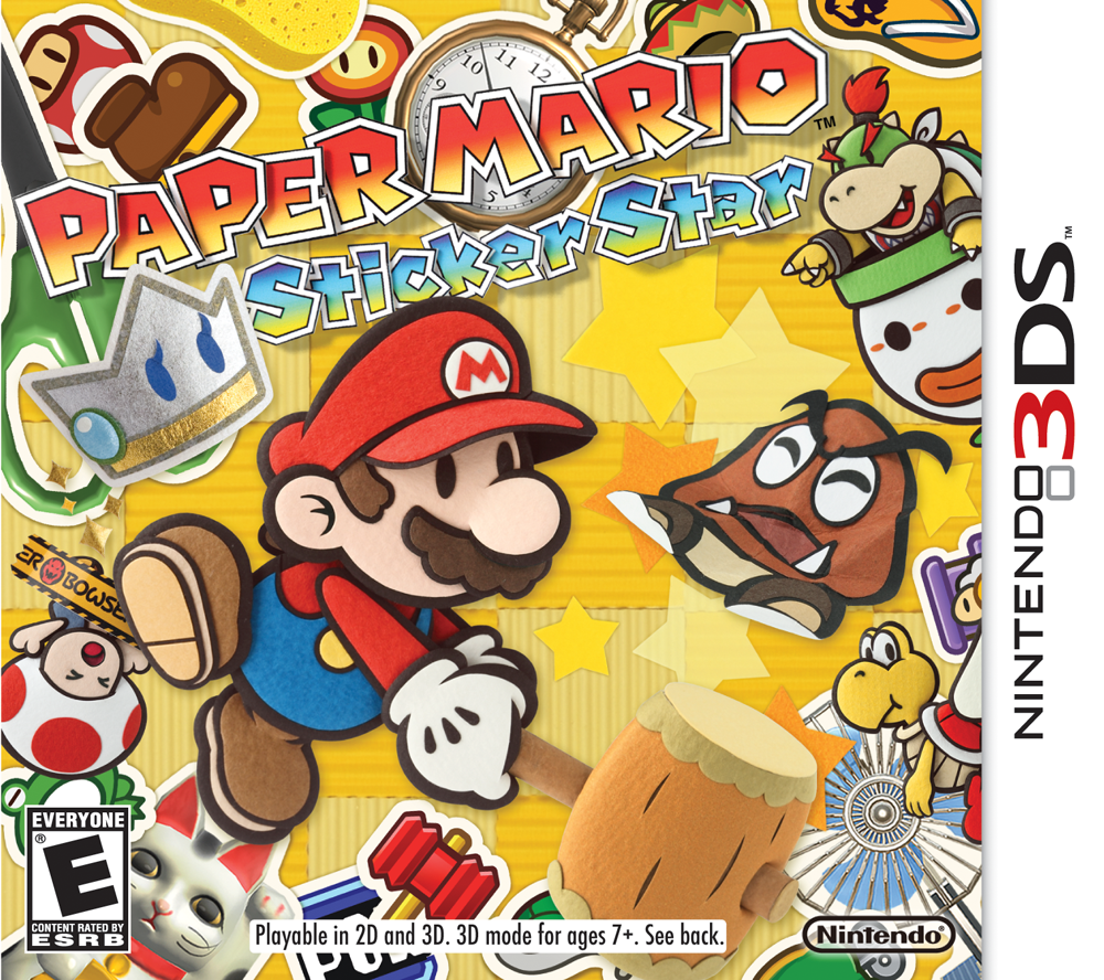 3DS Paper Mario Sticker Star Cover