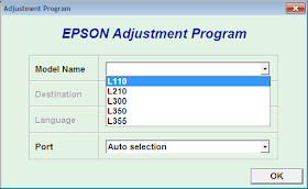 Download Resetter Epson L110 L210 L300 L350 L355 Mudah