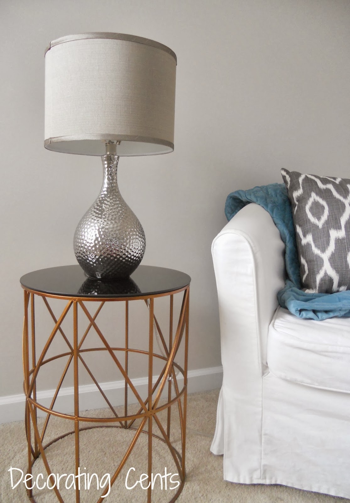 Decorating Cents: Bedroom Side Table Lamp