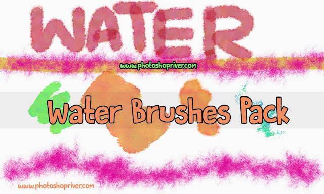 Water Art Photoshop Brushes pack Free Download